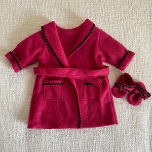 1990s Vintage Pleasant Company American Girl Robe and Slippers